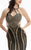 Jasz Couture - Textured Cutout Gown 5902 in Black