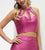 Jasz Couture - Two Piece Halter Mermaid Gown 5907 in Pink
