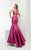 Jasz Couture - Two Piece Halter Mermaid Gown 5907 in Pink