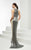 Jasz Couture - Halter Sequined Long Gown 5933 in Neutral and Silver