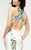 Jasz Couture - Floral Halter Evening Gown 5937 in White and Multi-Color