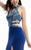 Jasz Couture - Halter Sequined Long Gown 5939 in Blue