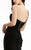Jasz Couture - Asymmetrical Draped Gown 5956 in Black