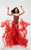 Jasz Couture - Two Piece Strapless Mermaid Gown 5958 in Red