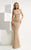 Jasz Couture - High Neck Beaded Gown 5964 in Neutral