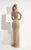 Jasz Couture - High Neck Beaded Gown 5964 in Neutral