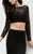 Jasz Couture - Long Sleeve Two-Piece Gown 5967 in Black