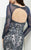 Jasz Couture - Sheer Long Sleeve Beaded Gown 5970 in Blue and Neutral