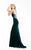Jasz Couture - Beaded Sweetheart Evening Gown 5973 in Black and Blue