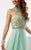 Jasz Couture - Sheer Beaded Evening Gown 5979 in Green