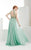 Jasz Couture - Sheer Beaded Evening Gown 5979 in Green