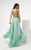 Sheer Beaded Evening Gown 5979