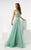 Jasz Couture - Sheer Beaded Evening Gown 5979 in Green