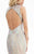 Jasz Couture - Sequined Deep V-neckline Empire Long Gown 5985 in Black and Brown