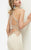 Jasz Couture - Embellished Halter Neck Daring Long Gown 5986 in Neutral