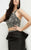 Jasz Couture - Ruffled Panel Trumpet Gown 5990 in Black