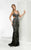 Jasz Couture - Beaded Sweetheart Gown 5992 in Black