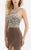 Jasz Couture - Bejeweled Halter Neck Gown 5994 in Brown