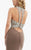 Jasz Couture - Bejeweled Halter Neck Gown 5994 in Brown
