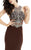 Jasz Couture - Bejeweled Halter Evening Gown 5995 in Brown