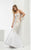 Jasz Couture - Floral Embellished Mermaid Evening Gown 5997 in White