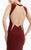 Jasz Couture - Sexy Open Back Jersey Evening dress 5999 in Red