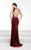 Jasz Couture - Sexy Open Back Jersey Evening dress 5999 in Red