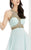 Jasz Couture - Chiffon Beaded Evening Gown 6004 in Blue