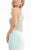 Jasz Couture - Illusion Halter Neck Mermaid Gown 6005 in Blue