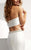 Jasz Couture - Illusion Halter Two Piece Mermaid Long dress 6007 in White