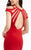 Jasz Couture - Sweetheart Cutout Strappy Evening Dress 6010 in Red