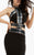 Jasz Couture - Sexy Striped Cutouts Jersey Gown 6012 in Black