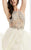 Jasz Couture - Ethereal Beaded Illusion Evening Gown 6016 in White