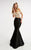 Jasz Couture - Beaded Off-Shoulder Two-Piece Gown 6020 in Neutral and Black