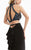 Jasz Couture - Beaded Halter Cutout Evening Dress 6032 in Black and Blue