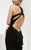 Jasz Couture - Ruffled Panel Jersey Gown  6036 in Black