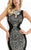 Jasz Couture - Paneled Hourglass Evening Gown 6039 in Black and White