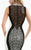 Jasz Couture - Paneled Hourglass Evening Gown 6039 in Black and White