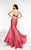 Jasz Couture - Two-Piece Strapless Mermaid Gown 6082 in Pink