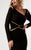 Jasz Couture - Long Sleeved with Chic Cutout Gown 6091 in Black
