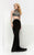 Jasz Couture - Two-Piece Embellished Dress 6092 in Black