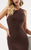 Jasz Couture - Halter Neck Jersey Dress 6097 in Brown