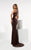 Jasz Couture - Halter Neck Jersey Dress 6097 in Brown