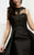 Jasz Couture - Embroidered Empire Evening Gown 6105 in Black