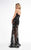 Lush by Jasz Couture - Sequined Illusion Sweetheart Gown  1322 in Black and Multi-Color