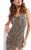 Lush by Jasz Couture - Embellished V-Neck Sheath Dress 1326 in Brown