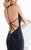Lush by Jasz Couture - Sequined V-neck Sheath Dress 1329 in Blue