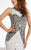 Lush by Jasz Couture - Sequined Jewel Sheath Dress 1338 in White