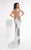 Lush by Jasz Couture - Sequined Jewel Sheath Dress 1338 in White