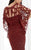 Lush by Jasz Couture - Embellished Batwing Gown 1340 in Red